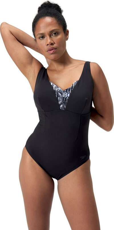 Kostum banje Speedo OpusGem DD+, shaping, për gra, i zi/gri