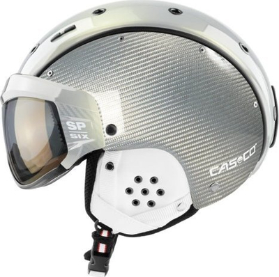 Helmë bore Casco SP-6 Ltd Visor Vautron Plus, lente VAUTRON+, karbon, argjendtë, masa M