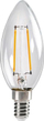 Llambë LED Kanlux XLED C35 E14, 2.5W, 2700K, transparente