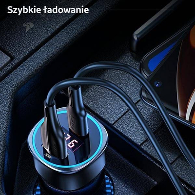 Karikues makine Usams C26, 95W, me USB edhe USB-C, i zi