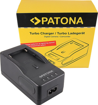 Karikues kartele Patona Turbo Charger për bateri Sony NP-F550, ngjyrë e zezë