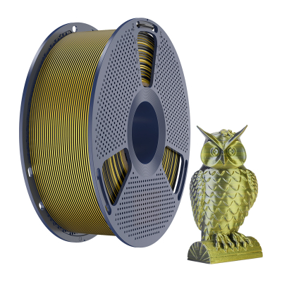 Filament 3D SUNLU SILK PLA+ Dual Color, 1.75mm, 1kg, i zi ari