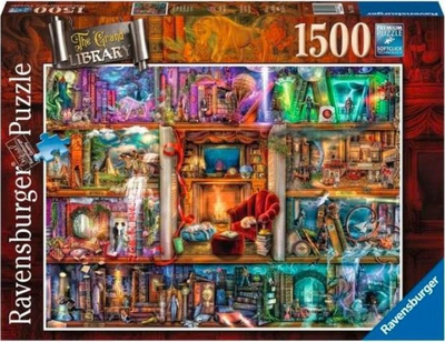 Puzzle Ravensburger The Grand Library, 1500 pjesë, 80 x 60 cm, shumëngjyrësh