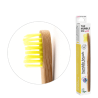 Brushë për fëmijë (2-8 vjet) The Humble Co., bambu, me fije shumë të buta, verdhë