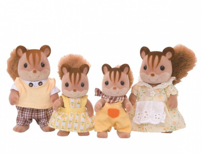 Фигурина Epoch: The squirrel family (4172), кафеава
