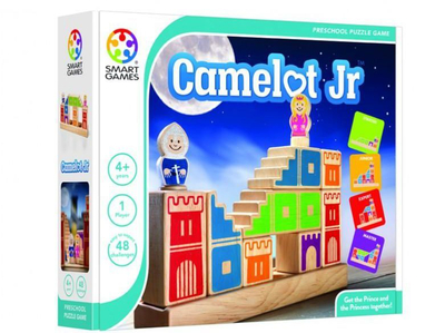 Дрвена логичка сложувалка Smart Games Camelot Jr, 48 предизвици, 4-9 години, повеќебојна