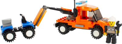 Lodër me blloqe ndërtimi Alleblox Tow Truck, 124 copa, me ngjyra