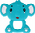 Lodër kafshimi Bam Bam Elephant Case 0/188, për bebe, silikon, shumëngjyrësh