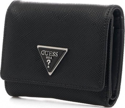 Portofol Guess Cordelia SWEYG839544, tekstil, për kartela, i zi