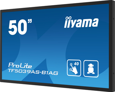 Monitor me prekje Iiyama TF5039AS B1AG, 50", 4K Ultra HD, i zi