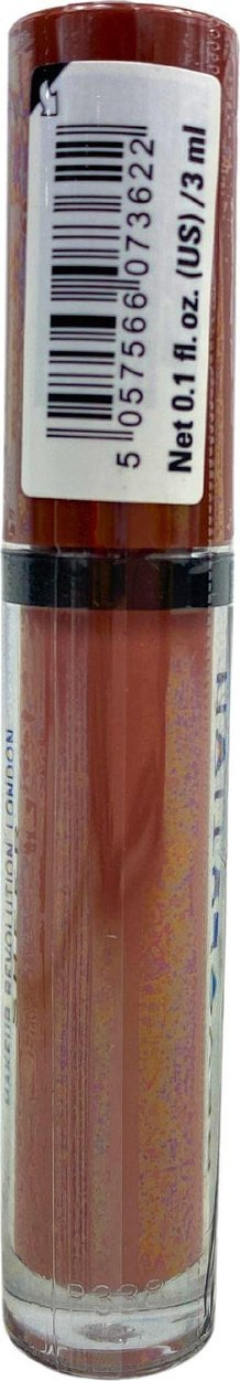 Lip gloss Makeup Revolution Vegan 123 Brunch, 35ml, nude