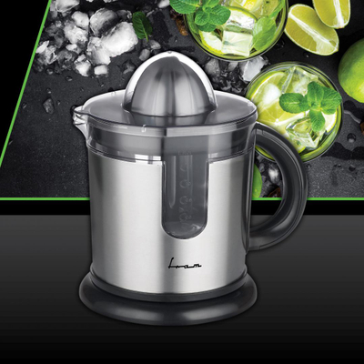 Shtrydhës agrumesh FRAM FCP-402SS, 40W, 1.2L, çelik inox, i zi argjendtë