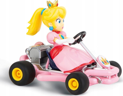 Makina me telekomandë Carrera Mario Kart Pipe Kart Peach, 1:18, 2.4GHz, rozë