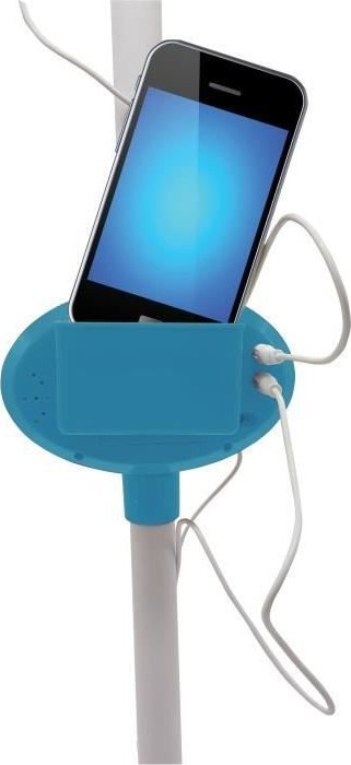Lodër mikrofon Disney Frozen 2 me shtyllë, me mbajtës telefoni, blu e bardhë