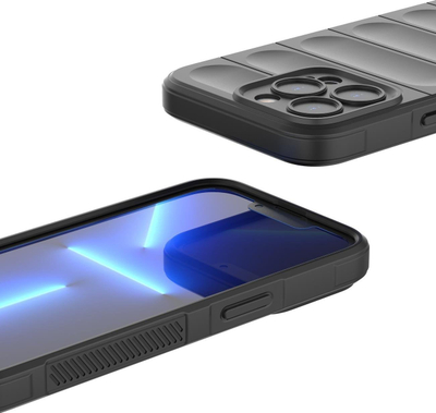 Mbrojtëse telefoni Hurtel Magic Shield për iPhone 13 Pro Max, fleksibël, tip armored, blu e hapur