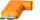 Kabllo Tether Tools TPro USB 3.0 Micro B me kënd djathtas, 4.6m, portokalli