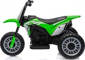 Motoçikletë elektrike për fëmijë Milly Mally Honda CRF450R, bateri rikarikueshme, 2.5–3 km/h, e gjelbër