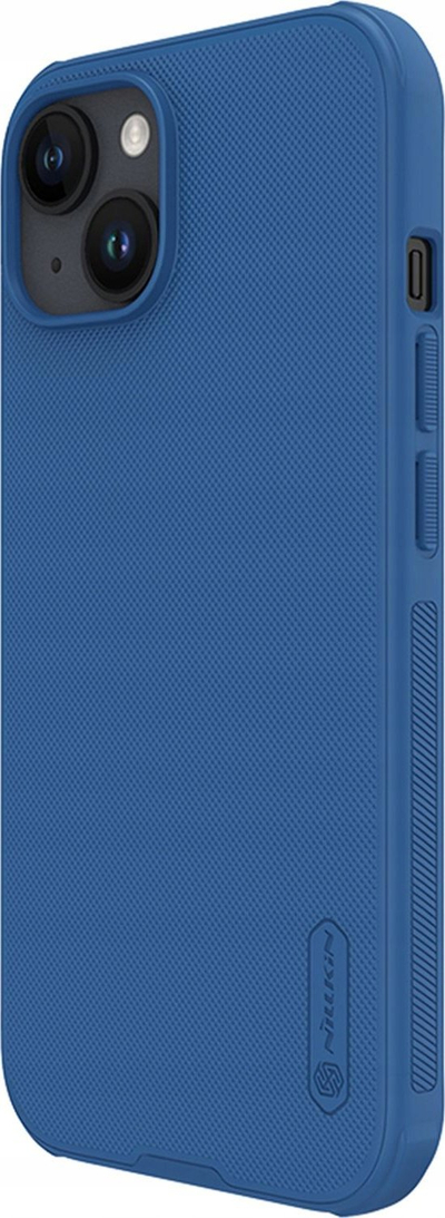 Kapak telefoni Nillkin Super Frosted Shield Pro për iPhone 15, kundër rënies, blu