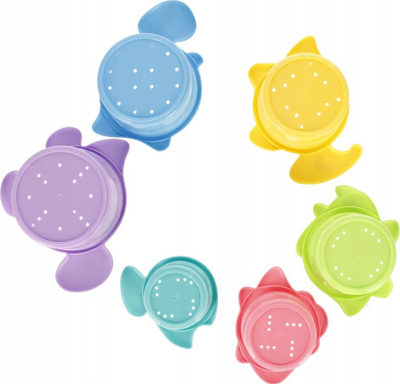 Lodër kupa grumbulluese MEGA CREATIVE Stacking Cups Animals, 15cm, shumëngjyrëshe