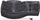 Tastierë Perixx PERIBOARD-612BDE, Bluetooth, ergonomike me palm rest, layout gjerman QWERTZ, e zezë