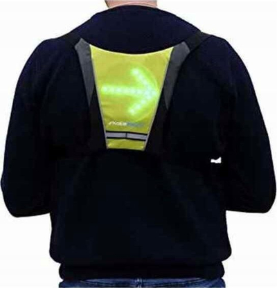 Jelek sinjalizues Skateflash Reflective, me LED, rikarikues, i zi