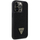 Kapak telefoni Guess Rhinestones Triangle Logo për iPhone 14 Pro, poliuretan i butë, i zi