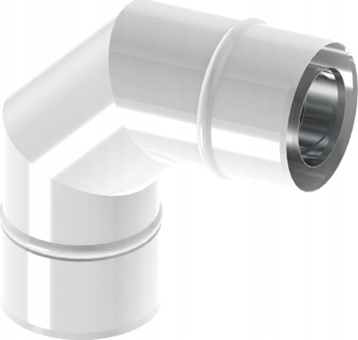 Bërryl oxhaku Jeremias TWIN22080/125, 87°, diametër 80/125 mm, i lyer