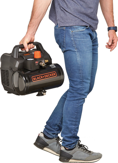 Kompresor ajri Black &amp; Decker BXCMS106HE, 6L, 750W, portokalli