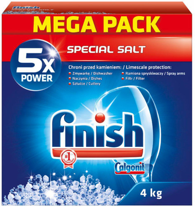 Сол за машина за миење садови Finish, 4 кг