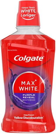 Ujë goje Colgate Max White Purple Reveal, zbardhues, 500 ml