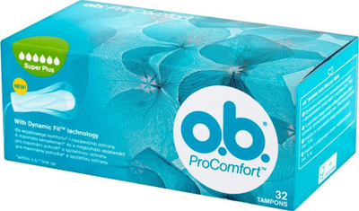 Tampona higjenikë Johnson &amp; Johnson O.B. ProComfort Super Plus, 32 copë, të bardhë