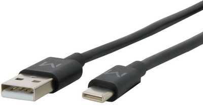 Kabllo USB Mobilis 020013, USB A me USB C, 1 m, e zezë