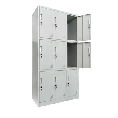 Dollap  metalike Malmöe 9 kaseta 90×40×185 Hcm (HM5636.11), gri