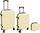 Set valixhesh VOYAGER SUITCASE, 3 copë, polikarbonat ABS, e bardhë