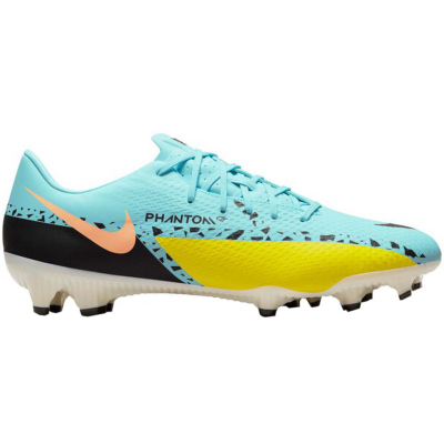 Këpucë futbolli Nike Phantom GT2 Academy FG MG DA4433 407, material që merr frymë, ngjyrë blu