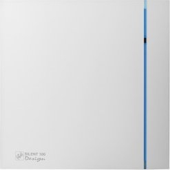 Ventilator banjoje S&amp;P SILENT 100 CZ DESIGN, 100mm, 8W, i bardhë