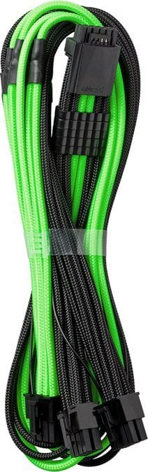 Kabllo energjie CableMod PRO ModMesh RT 12VHPWR në 3x PCIe, 60cm, i zi me jeshile të çelët