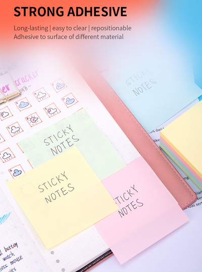 Postit DELI 76x76 400fl pastel mix a01703 1/12