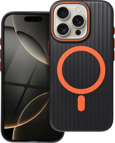 Kapak telefoni Simply Case për iPhone 15 Pro Max, i shkon MagSafe, Titanium i zi