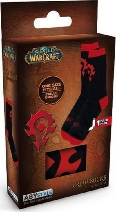 Çorape ABYstyle WORLD OF WARCRAFT, të zeza/të kuqe