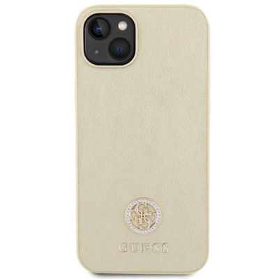 Maskë telefoni Guess GUHCP15MPS4DGPD, për iPhone 15 Plus 6.7", me gurë kristali, ngjyrë gold