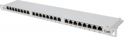 Patch panel Intellinet 24 porta, Cat6 FTP, 19", gri