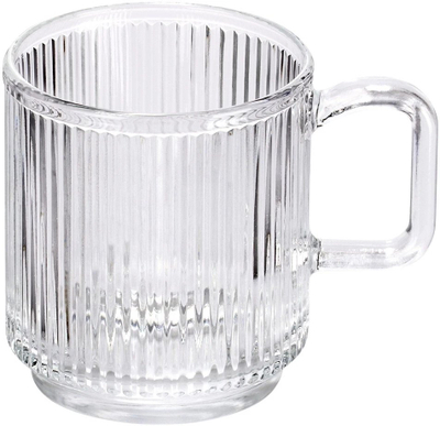 Set filxhanësh qelqi Vilde, 350 ml, 6 copë, transparentë me brinjëzim
