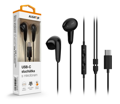 Kufje ALIGATOR AE007/USB-C, të zeza