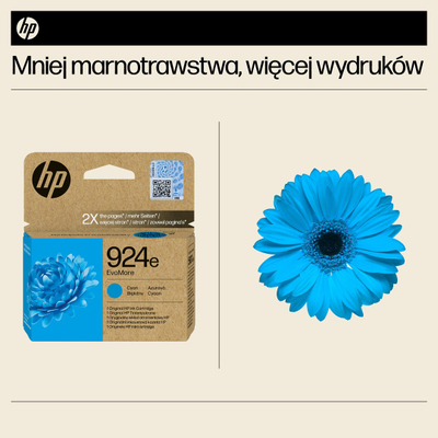 Kartutxh boje HP 924e EvoMore, cyan, origjinal