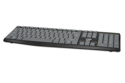 Tastierë IBOX Eris, me kabllo USB, QWERTY, gri e zezë