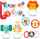 Set lodrash sensorike LEAN Toys Animals 22785, 6 copë, për bebe, me ngjyra