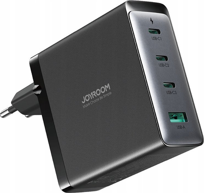 Karikues muri Joyroom JR-TCG05EU GaN, 140W, 3x USB-C 1x USB-A, i zi