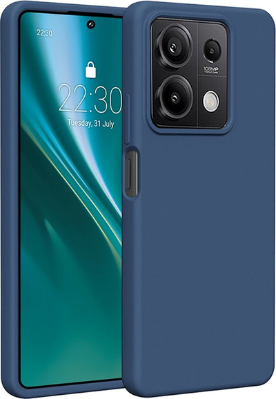 Maskë Etteri Silicone Case, Redmi Note 13 5G, e kaltër e errët