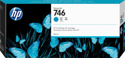 Toner HP P2V80A për HP 746, i kaltër